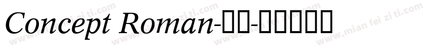Concept Roman-常规字体转换